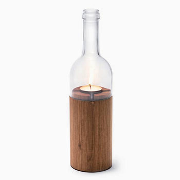 Wine bottle lantern